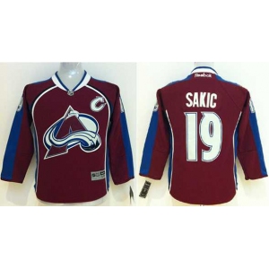 youth nhl jerseys colorado avalanche #19 sakic red[patch C]