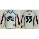 youth nhl jerseys colorado avalanche #33 roy white