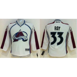 youth nhl jerseys colorado avalanche #33 roy white