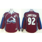 youth nhl jerseys colorado avalanche #92 landeskog red