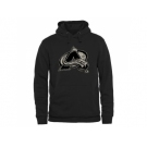 Men's Colorado Avalanche Black Rink Warrior Pullover Hoodie