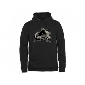 Men's Colorado Avalanche Black Rink Warrior Pullover Hoodie