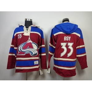 nhl colorado avalanche #33 roy red [pullover hooded sweatshirt]