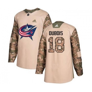 Blue Jackets #18 Pierre-Luc Dubois Camo 2017 Veterans Day Stitched Hockey Jersey