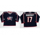 Columbus Blue Jackets #17 Brandon Dubinsky Navy Blue Home Stitched NHL Jersey