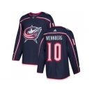 Men Adidas Columbus Blue Jackets #10 Alexander Wennberg Navy Blue Home Authentic Stitched NHL Jersey