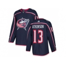 Men Adidas Columbus Blue Jackets #13 Cam Atkinson Navy Blue Home Authentic Stitched NHL Jersey