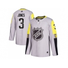 Men Adidas Columbus Blue Jackets #3 Seth Jones Gray 2018 All-Star Metro Division Authentic Stitched NHL Jersey