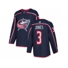 Men Adidas Columbus Blue Jackets #3 Seth Jones Navy Blue Home Authentic Stitched NHL Jersey