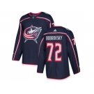 Men Adidas Columbus Blue Jackets #72 Sergei Bobrovsky Navy Blue Home Authentic Stitched NHL Jersey