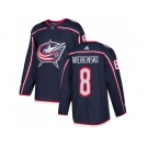 Men Adidas Columbus Blue Jackets #8 Zach Werenski Navy Blue Home Authentic Stitched NHL Jersey