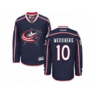 Men Reebok Columbus Blue Jackets #10 Alexander Wennberg Authentic Navy Blue Home NHL Jersey