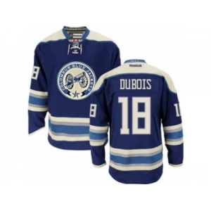 Men Reebok Columbus Blue Jackets #18 Pierre-Luc Dubois Authentic Navy Blue Third NHL Jersey