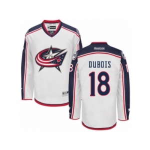 Men Reebok Columbus Blue Jackets #18 Pierre-Luc Dubois Authentic White Away NHL Jersey