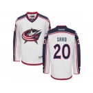 Men Reebok Columbus Blue Jackets #20 Brandon Saad Authentic White Away NHL Jersey