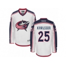 Men Reebok Columbus Blue Jackets #25 William Karlsson Authentic White Away NHL Jersey