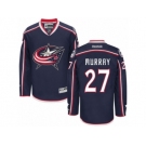 Men Reebok Columbus Blue Jackets #27 Ryan Murray Authentic Navy Blue Home NHL Jersey