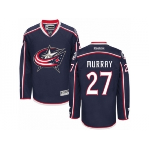 Men Reebok Columbus Blue Jackets #27 Ryan Murray Authentic Navy Blue Home NHL Jersey