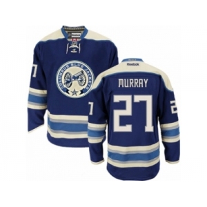 Men Reebok Columbus Blue Jackets #27 Ryan Murray Authentic Navy Blue Third NHL Jersey