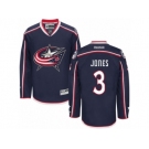 Men Reebok Columbus Blue Jackets #3 Seth Jones Authentic Navy Blue Home NHL Jersey