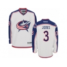 Men Reebok Columbus Blue Jackets #3 Seth Jones Authentic White Away NHL Jersey