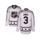 Men Reebok Columbus Blue Jackets #3 Seth Jones Authentic White Metropolitan Division 2017 All-Star NHL Jersey