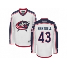 Men Reebok Columbus Blue Jackets #43 Scott Hartnell Authentic White Away NHL Jersey