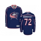 Men Reebok Columbus Blue Jackets #72 Sergei Bobrovsky Premier Navy Blue Home NHL Jersey