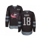 Men's Adidas Columbus Blue Jackets #18 Pierre-Luc Dubois Authentic Black 1917-2017 100th Anniversary NHL Jersey