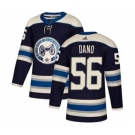 Men's Blue Jackets #56 Marko Dano Navy Alternate Authentic Stitched Hockey Jersey