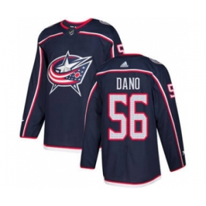 Men's Blue Jackets #56 Marko Dano Navy Blue Home Authentic Stitched Hockey Jersey
