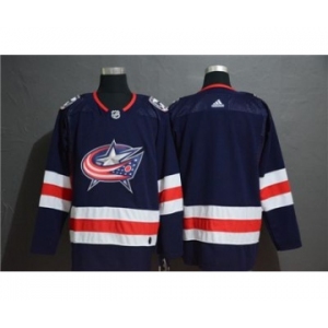 Men's Blue Jackets Blank Navy Stitched Hockey Hockey Jersey