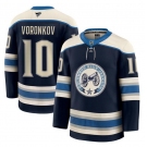 Men's Columbus Blue Jackets #10 Dmitri Voronkov Navy 2024-25 Alternate Stitched Hockey Jersey