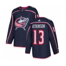 Men's Columbus Blue Jackets #13 Cam Atkinson Navy Blue Home Stitched Hockey Jersey