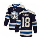 Men's Columbus Blue Jackets #18 Pierre-Luc Dubois Navy Alternate Stitched Hockey Jersey