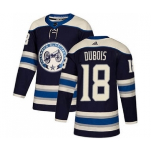 Men's Columbus Blue Jackets #18 Pierre-Luc Dubois Navy Alternate Stitched Hockey Jersey