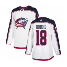 Men's Columbus Blue Jackets #18 Pierre-Luc Dubois White Road Stitched Hockey Jersey