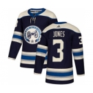 Men's Columbus Blue Jackets #3 Seth Jones Navy Alternate Stitched Hockey Jersey