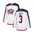 Men's Columbus Blue Jackets #3 Seth Jones White Road Stitched Hockey Jersey