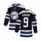 Men's Columbus Blue Jackets #9 Artemi Panarin Navy Alternate Stitched Hockey Jersey