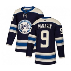 Men's Columbus Blue Jackets #9 Artemi Panarin Navy Alternate Stitched Hockey Jersey