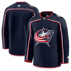 Men's Columbus Blue Jackets Blank Navy 2024-25 Home Stitched Hockey Jersey