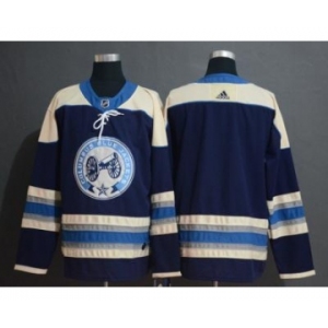 Men's Columbus Blue Jackets Blank Navy Hockey Jersey