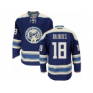 Men's Reebok Columbus Blue Jackets #18 Pierre-Luc Dubois Authentic Navy Blue Third NHL Jersey