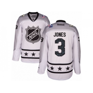 Men's Reebok Columbus Blue Jackets #3 Seth Jones Authentic White Metropolitan Division 2017 All-Star NHL Jersey