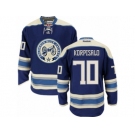 Men's Reebok Columbus Blue Jackets #70 Joonas Korpisalo Authentic Navy Blue Third NHL Jersey