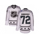 Men's Reebok Columbus Blue Jackets #72 Sergei Bobrovsky Authentic White Metropolitan Division 2017 All-Star NHL Jersey