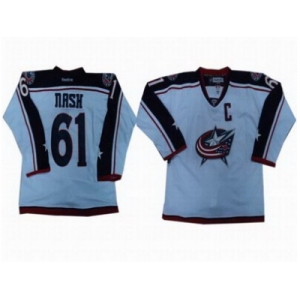 nhl jerseys columbus blue jackets #61 rick nash white