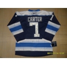 nhl jerseys columbus blue jackets #7 carter blue(stripe)