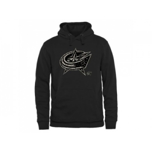 Men's Columbus Blue Jackets Black Rink Warrior Pullover Hoodie